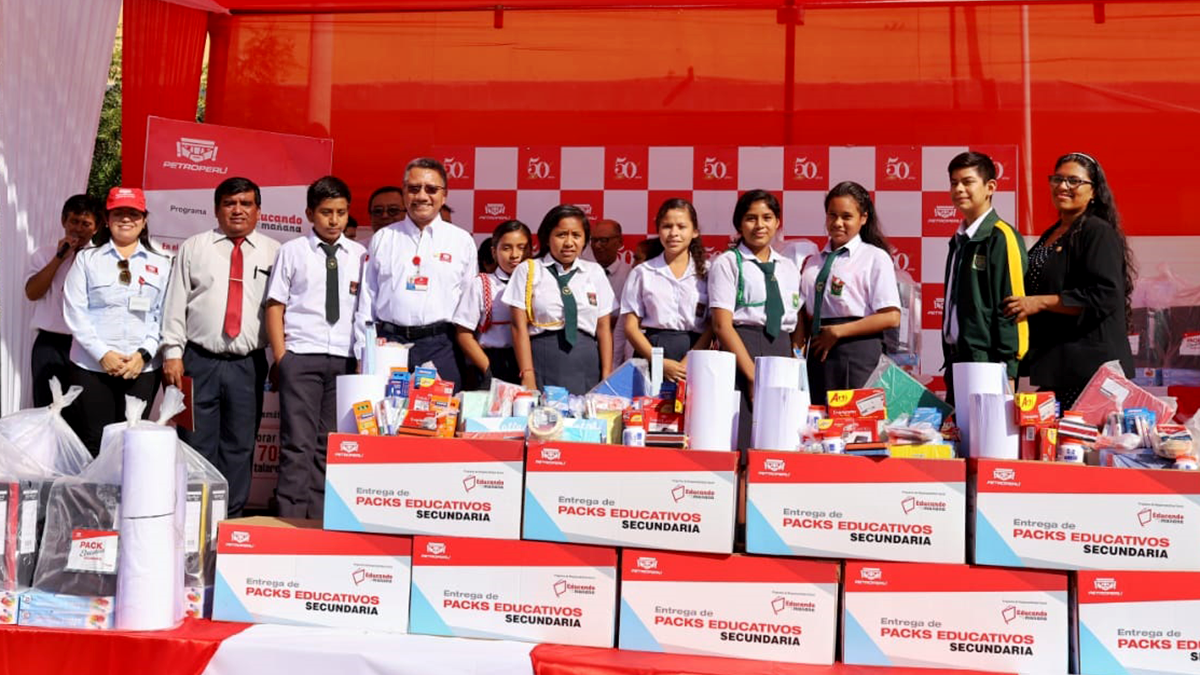 PETROPERU delivers school supplies to benefit over 17,500 students from Talara