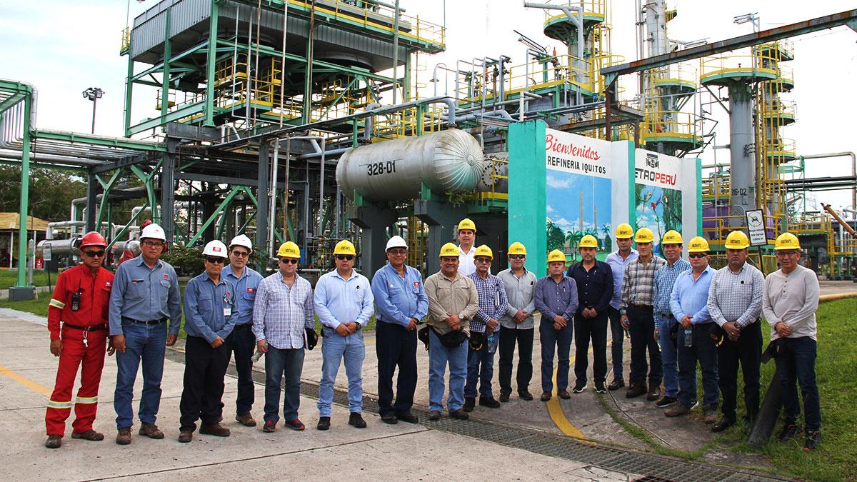 Delegation from the CAEN  visits Iquitos Refinery