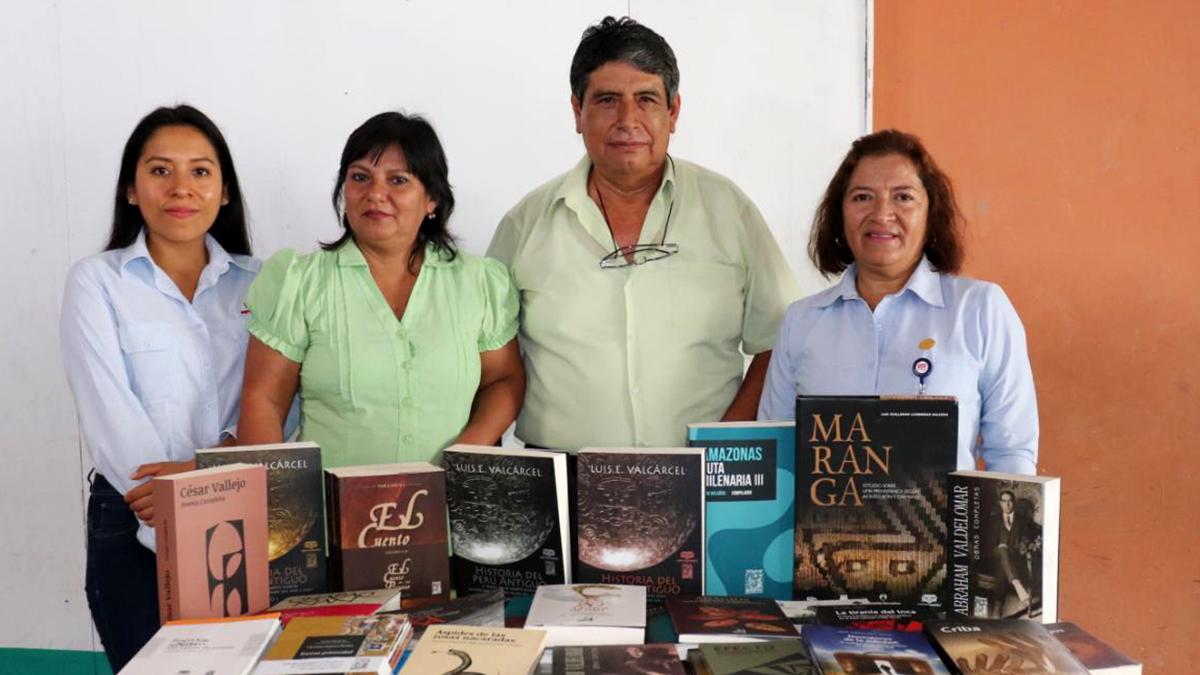 Bagua educational center receives Copé books thanks to PETROPERU