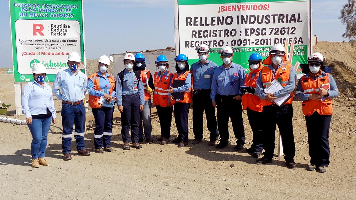 CCMSA realiza visita guiada a  relleno sanitario