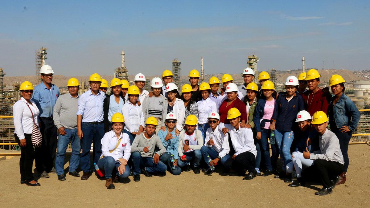 Escolares del DATEM del Marañon visitan instalaciones de PETROPERÚ