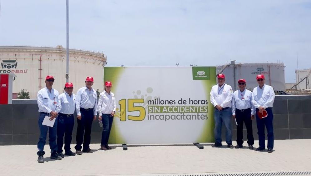 15 million hours without incapacitating accidents in the construction of the New Talara Refinery
