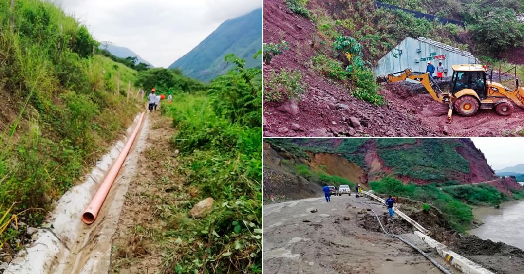 PETROPERÚ realiza trabajos de protección en Oleoducto Norperuano ante lluvias en región AMAZONAS