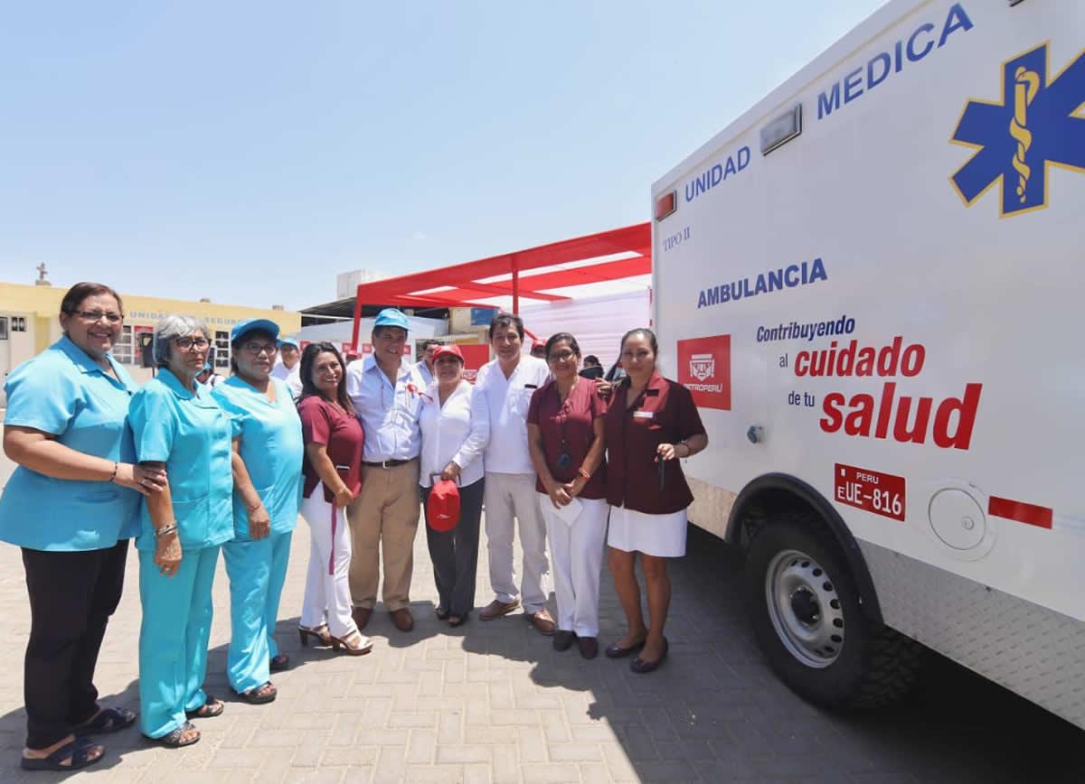 PETROPERÚ entrega ambulancia a centro de salud de Talara