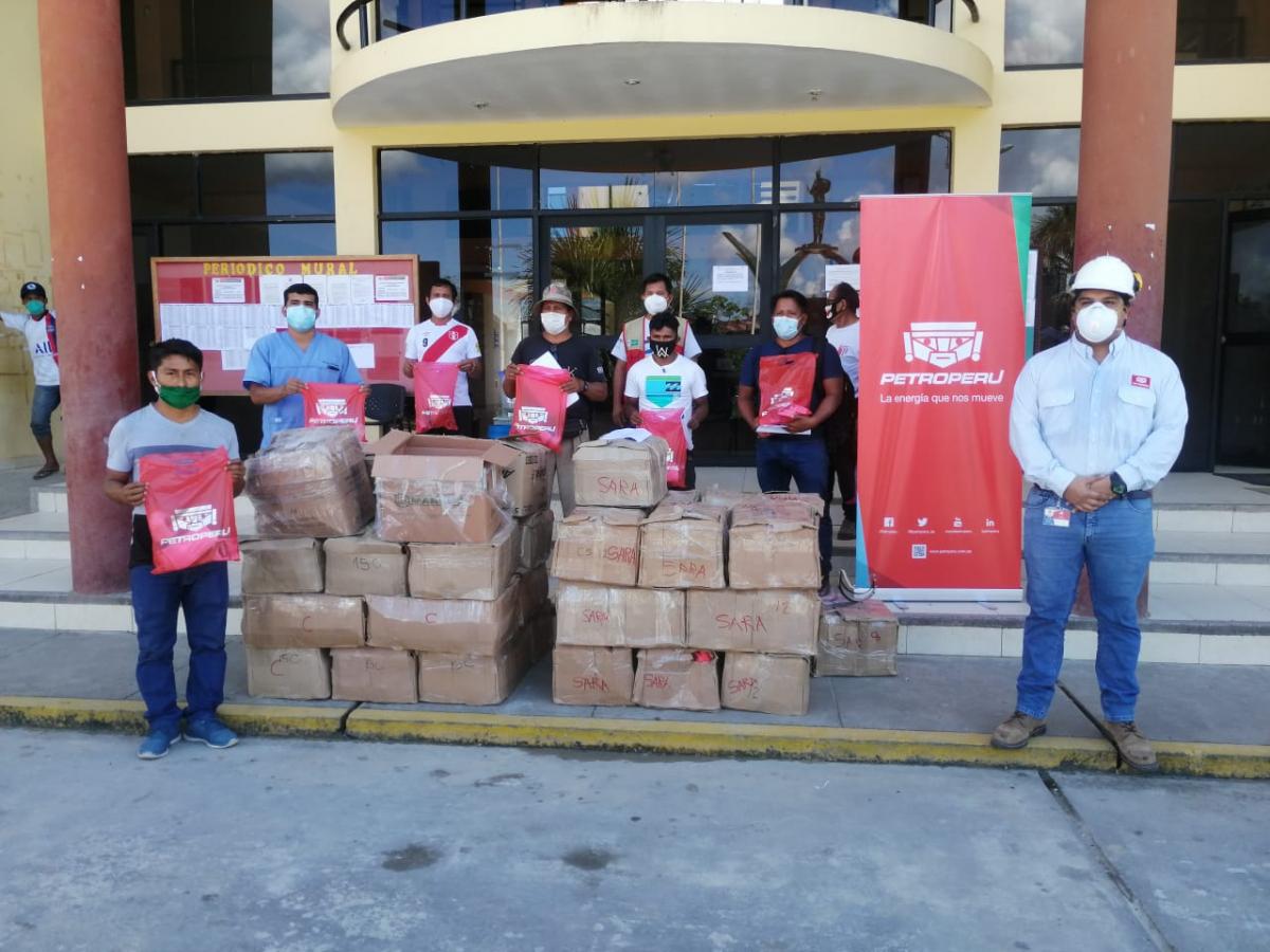 PETROPERÚ entrega kits de bioseguridad a comunidades