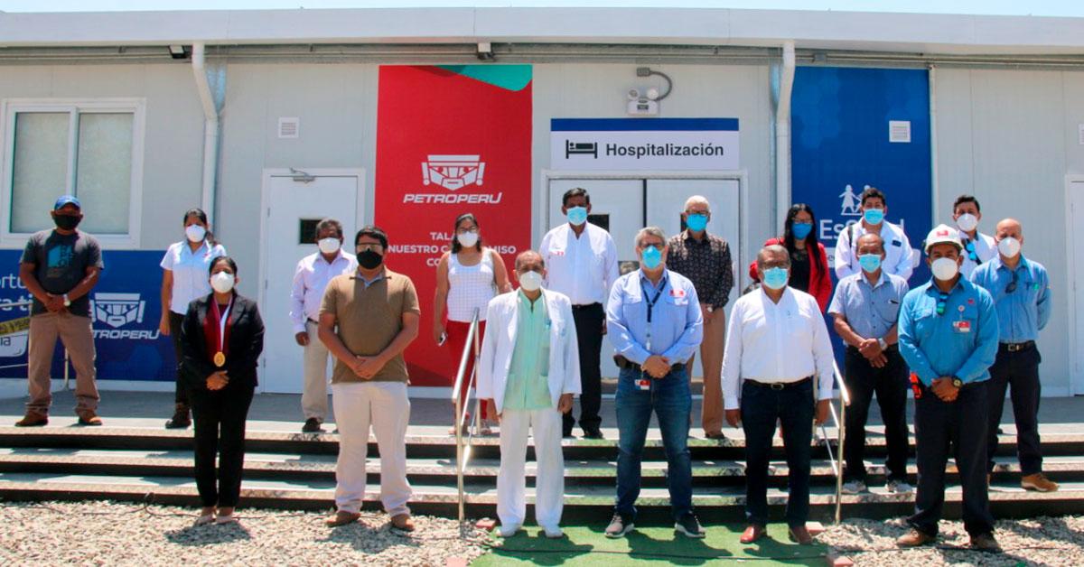 Autoridades de Talara visitan instalaciones de nuevo Hospital Modular Talara