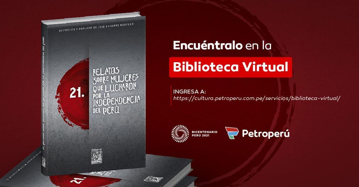 Stories about women who fought for independence is now available in PETROPERÚ's virtual library