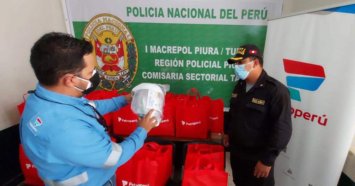 Efectivos policiales reciben implementos de bioseguridad para la protección del COVID-19