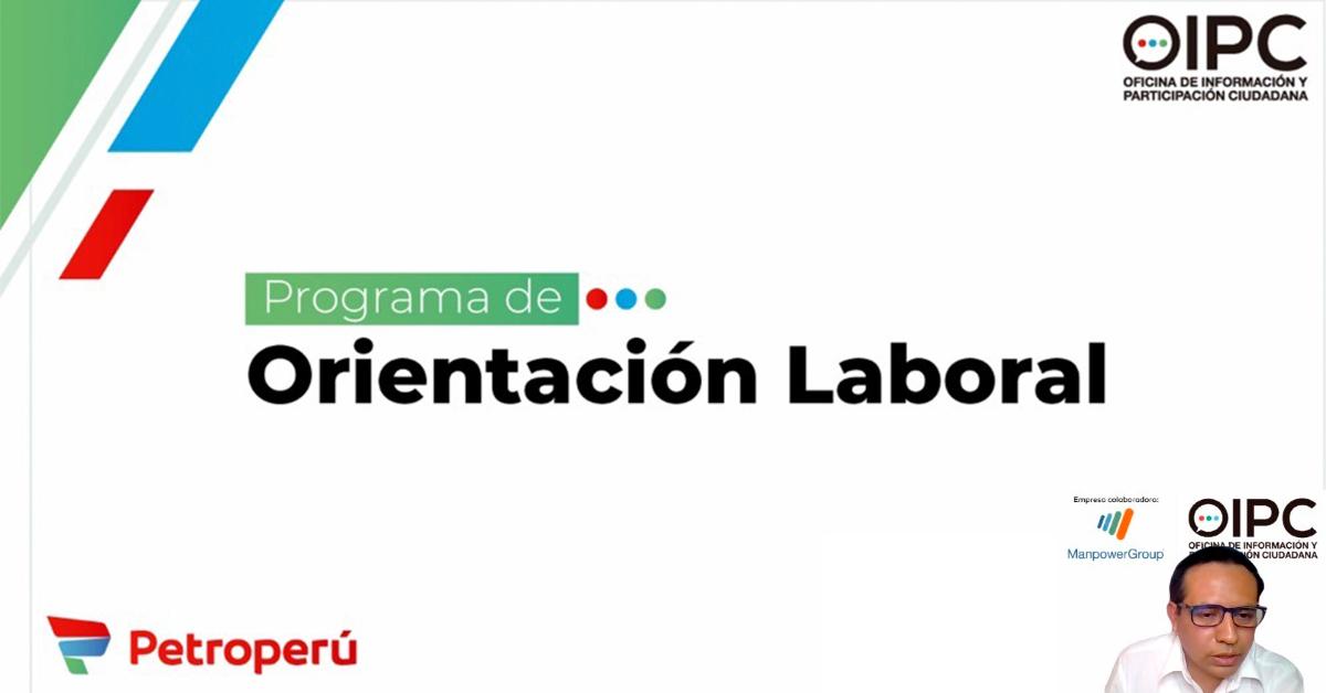 PETROPERÚ brinda capacitación en orientación laboral a trabajadores talareños