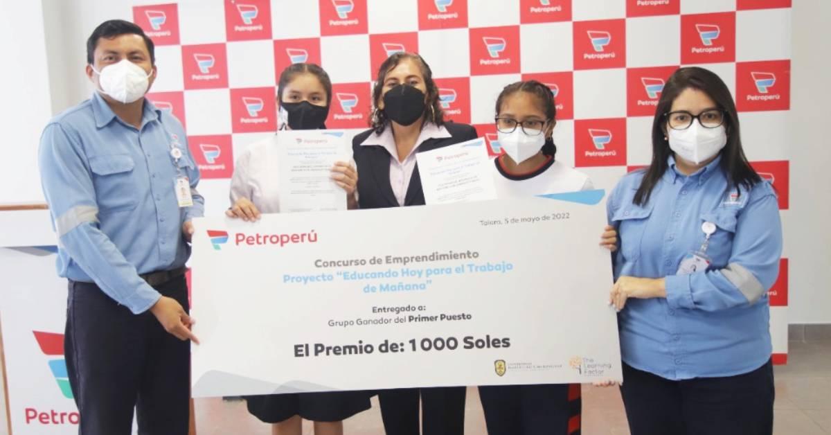 Emprendimientos escolares reciben fondo semilla de PETROPERÚ