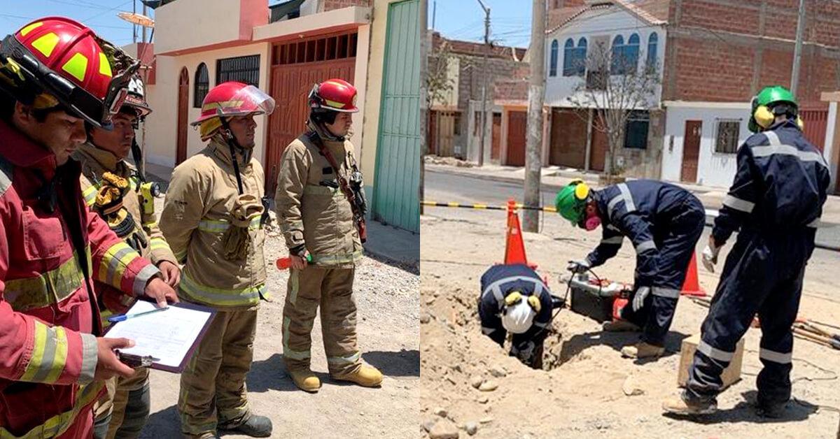 Petroperú carried out a natural gas leak drill in Tacna