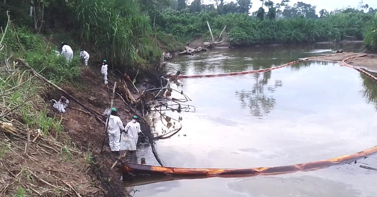 Petroperú inicia labores de limpieza en km 390 del Oleoducto Norperuano