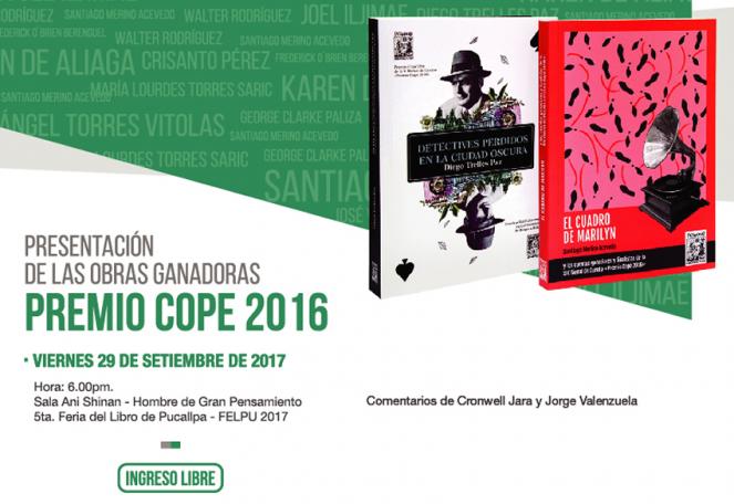 Obras ganadoras del Premio Copé presentes en 5ta Feria del Libro de Pucallpa