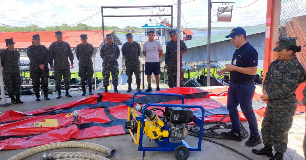 Guardacostas en Iquitos se preparan para actuar frente a derrames de hidrocarburos