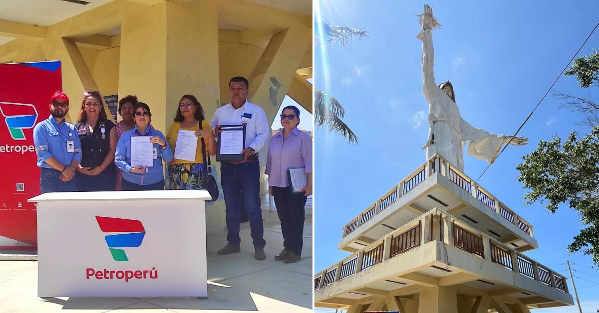 Petroperú inicia recuperación del mirador Cristo Petrolero de Talara