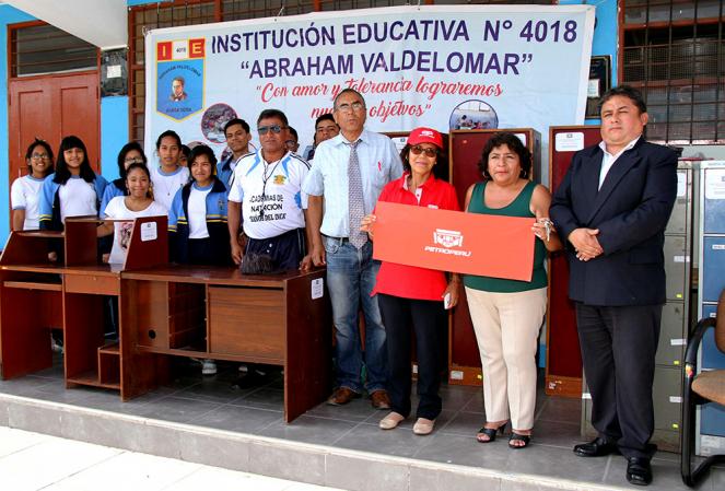 PETROPERÚ donó mobiliario a instituciones educativas del Callao