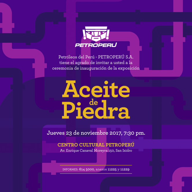 The public will be able to interact in "Aceite de Piedra" gallery of PETROPERÚ