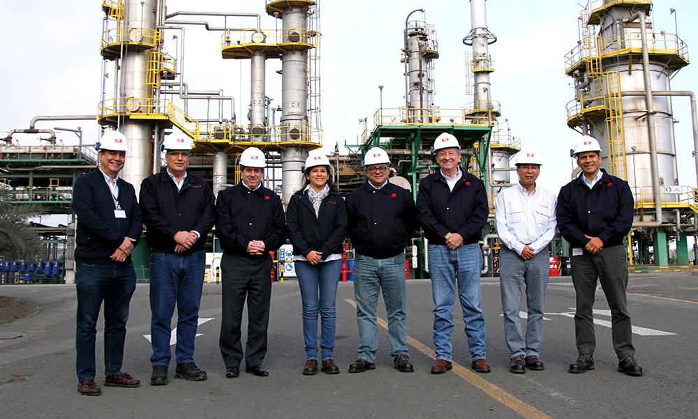 Viceministro de Hidrocarburos y presidente de PETROPERÚ realizan visita de inspección a Refinería Conchán