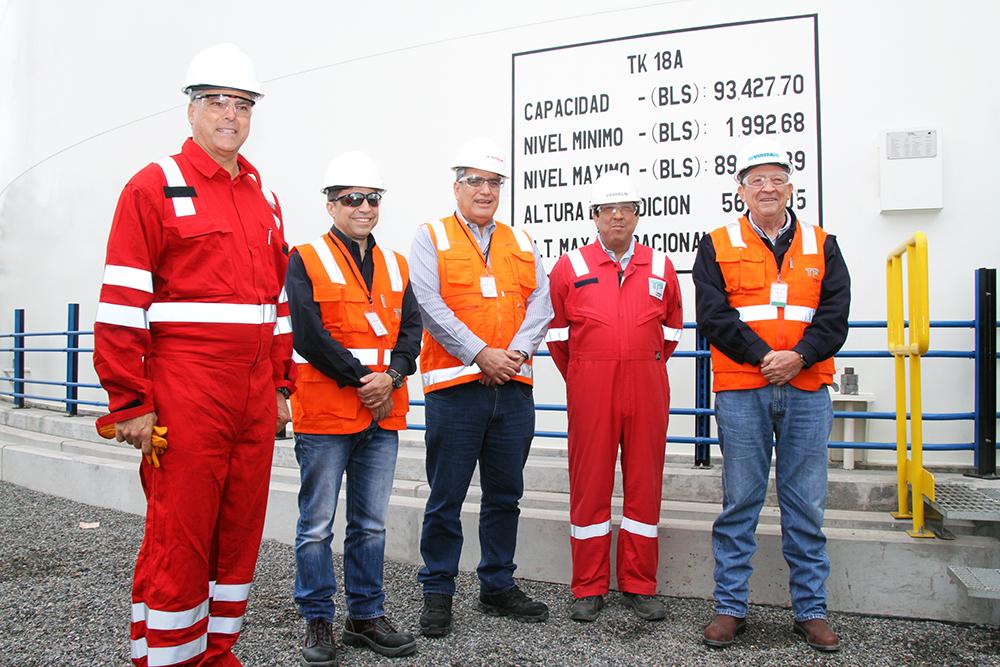 Presidente de PETROPERÚ inaugura dos nuevos tanques en visita de trabajo a Planta Callao