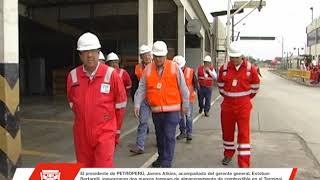 Presidente de PETROPERÚ inaugura dos nuevos tanques en visita de trabajo a Planta Callao
