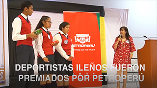 Deportistas Ileños fueron premiados por PETROPERÚ