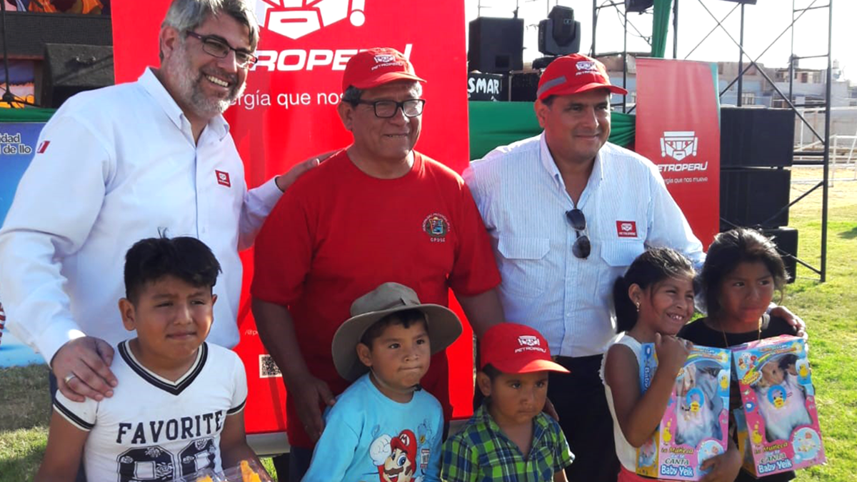 PETROPERÚ regaló 2,250 juguetes a niños de la ciudad de Ilo
