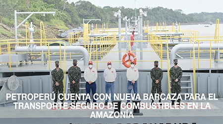 PETROPERÚ cuenta con barcaza para el transporte seguro de combustible en la Amazonía