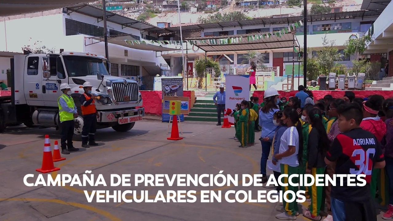 Petroperú: Campaña de prevención de accidentes vehiculares en colegios