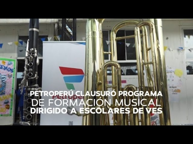Petroperú clausuró programa de Formación Musical dirigido a escolares de Villa El Salvador