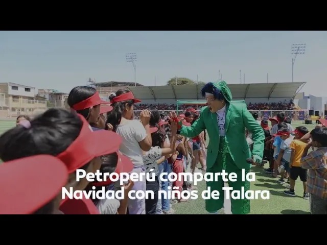 Petroperú comparte la Navidad con niños de Talara