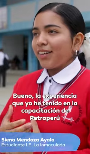 Petroperú impulsa el desarrollo de los jóvenes de Talara mediante becas técnicas - Siena Mendoza